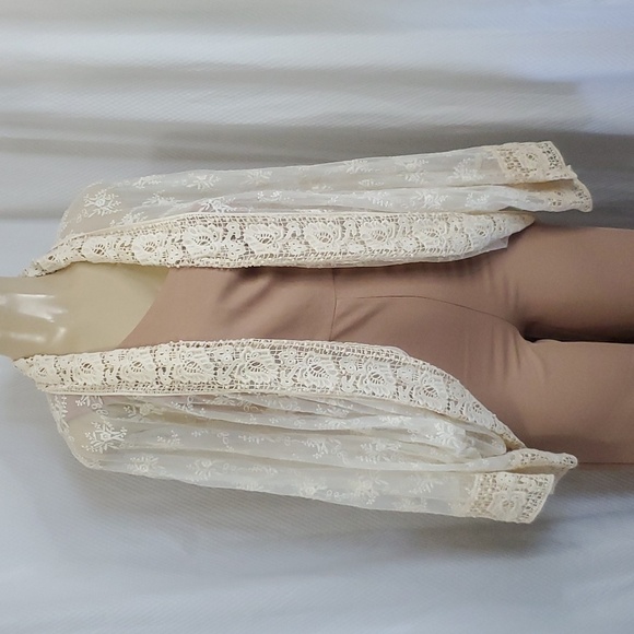 Nightcap by carisa rene lace kimono 85% Cotton, 15% Nylon Size 2 - Picture 4 of 9